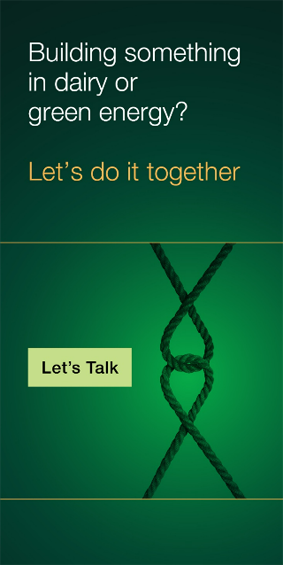 Building something in dairy or green energy? Let's do it together